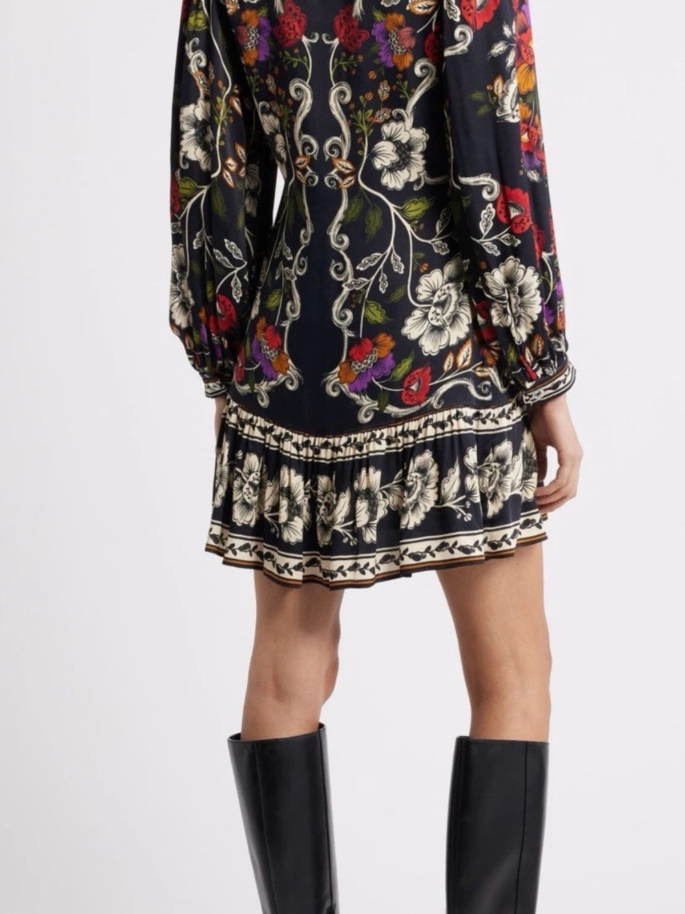 Farm Rio Roccoco Floral Minidress Size Medium - Picture 2 of 7
